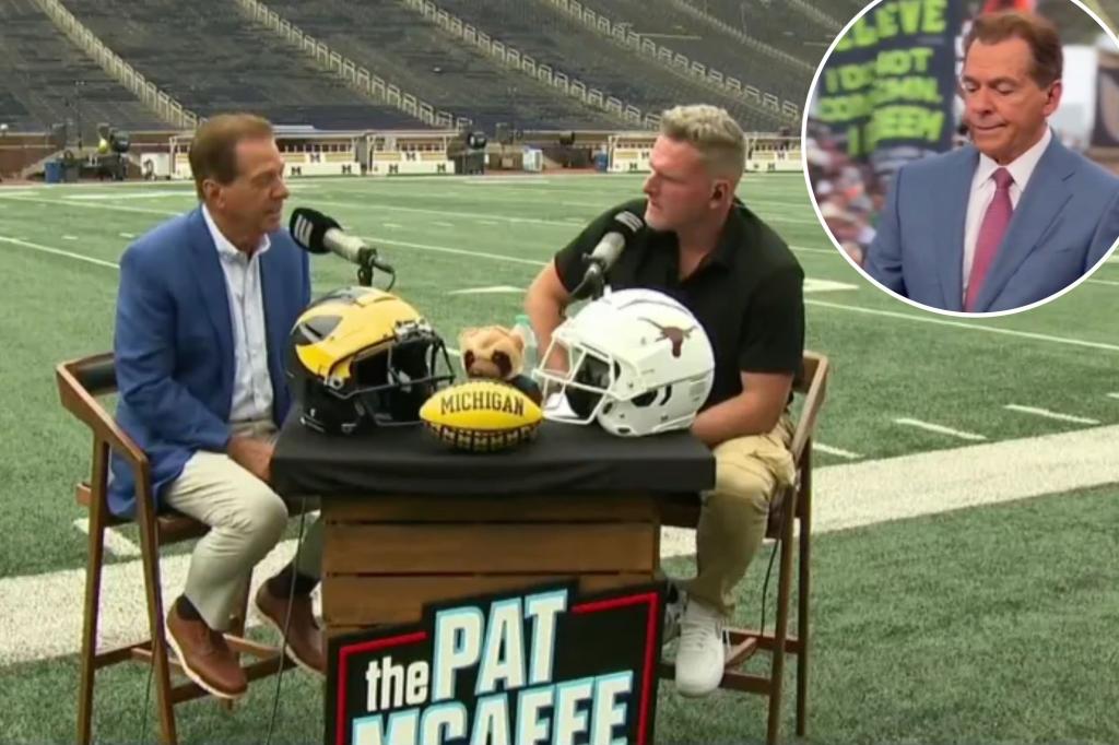 Pat McAfee wants to know if Nick Saban will 'quit' over dancing video