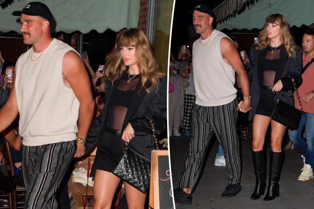 Travis Kelce and Taylor Swift hold hands on date night in Brooklyn