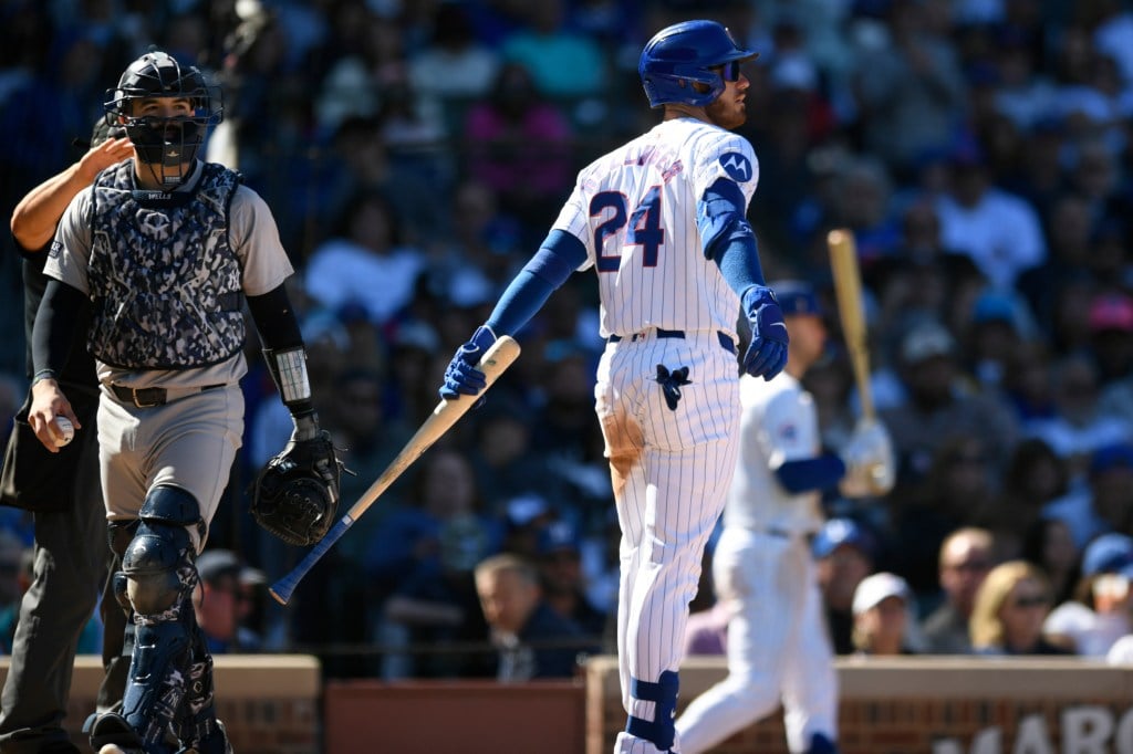 Another tribute at Wrigley Field to former Chicago Cubs star Anthony Rizzo, and another shutout loss to the New York Yankees