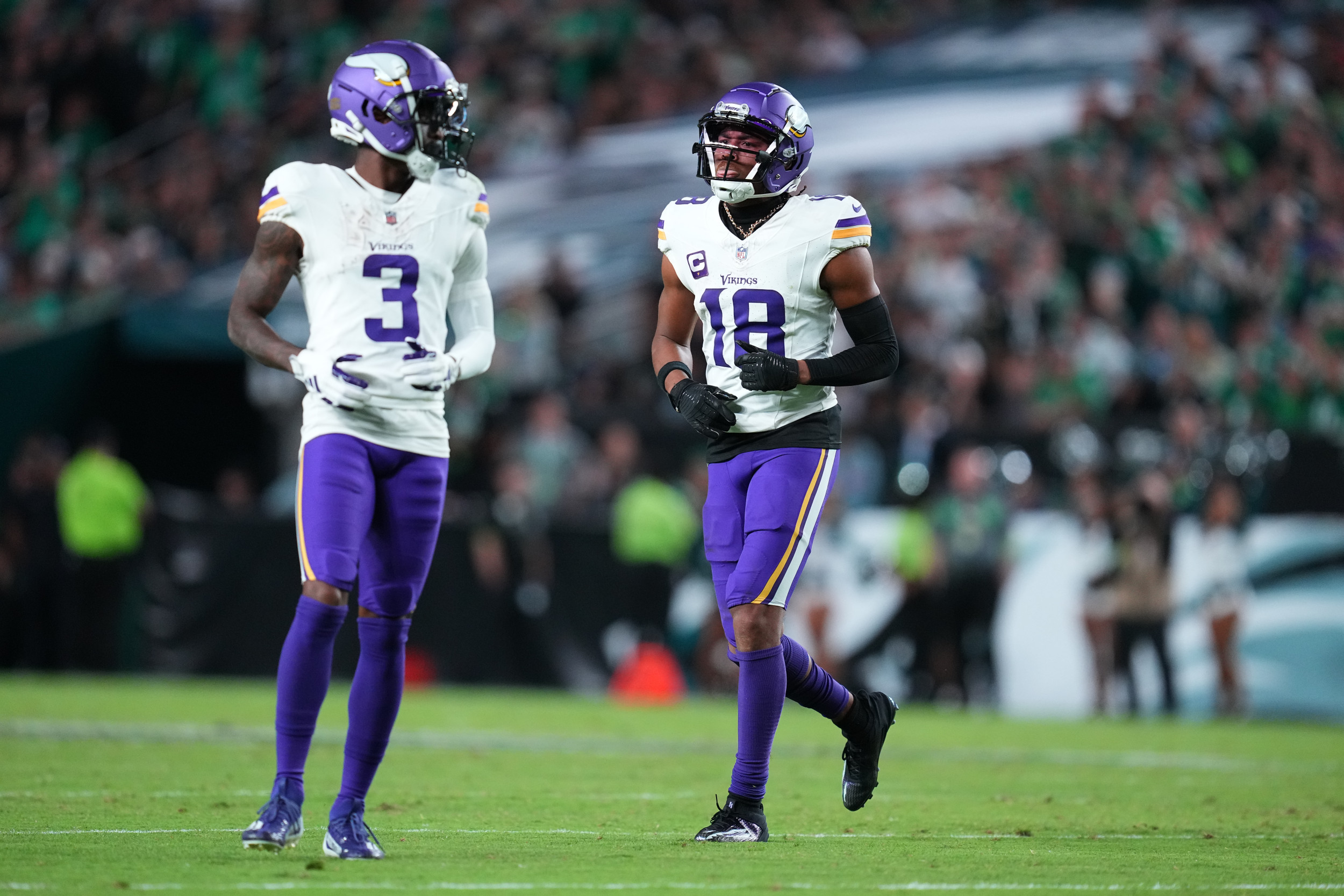 Vikings Star WR Suffers Ankle Injury During Season Opener, Will Have More Tests to Determine Damage