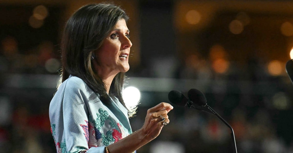 Nikki Haley says Trump and Vance 'need to change the way they speak about women'