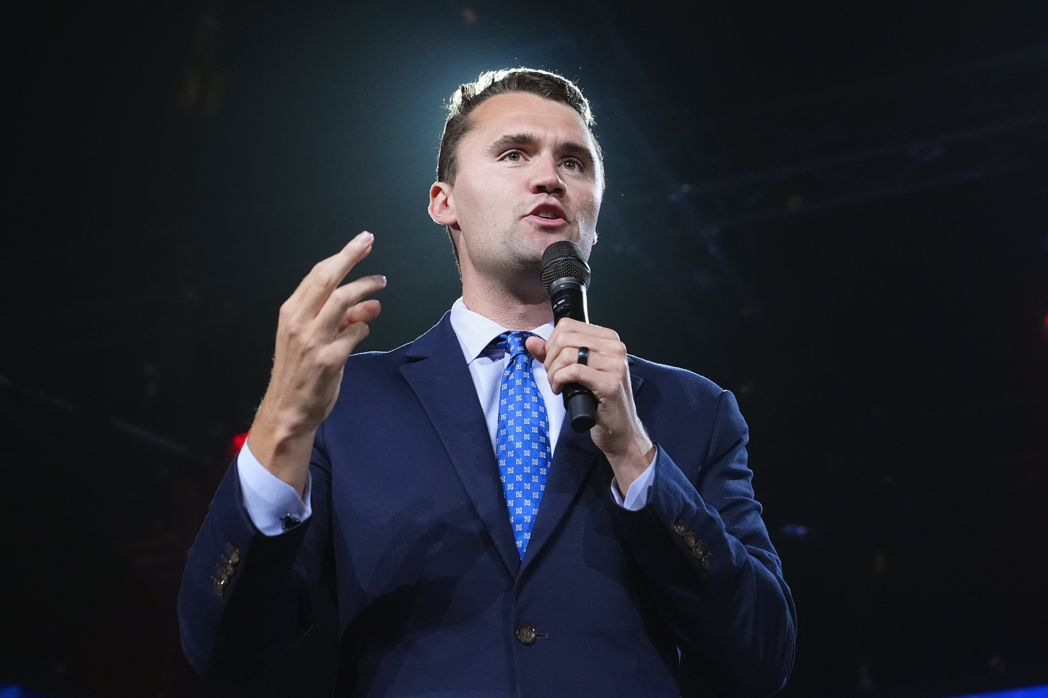 Charlie Kirk Attacks Kamala Harris Over Claims Migrants Are Eating Pets