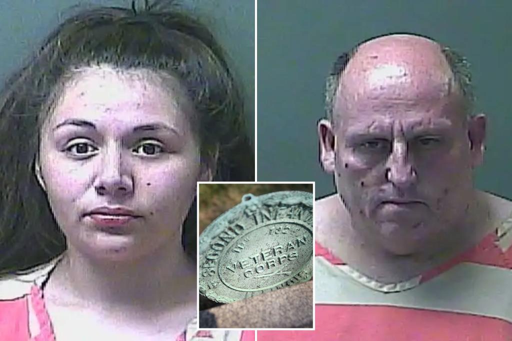 Accused Indiana grave robbers busted for allegedly swiping over a dozen bronze veteran burial markers