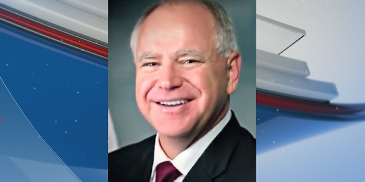 Democratic vice presidential nominee Gov. Tim Walz to visit Wausau Friday