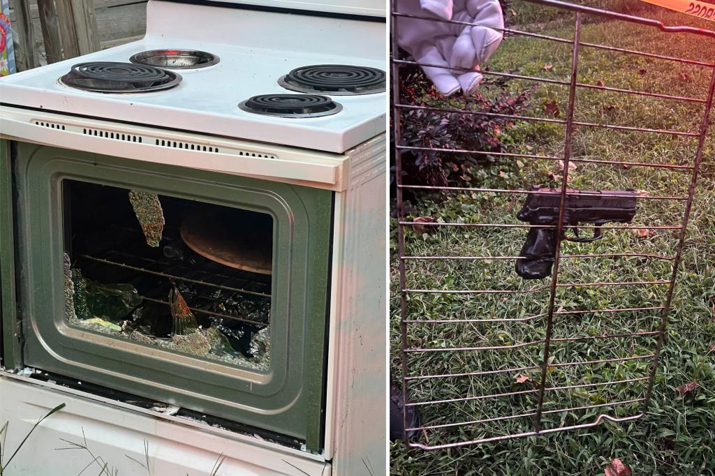 Handgun forgotten inside oven fires off multiple rounds in Virginia home after overheating