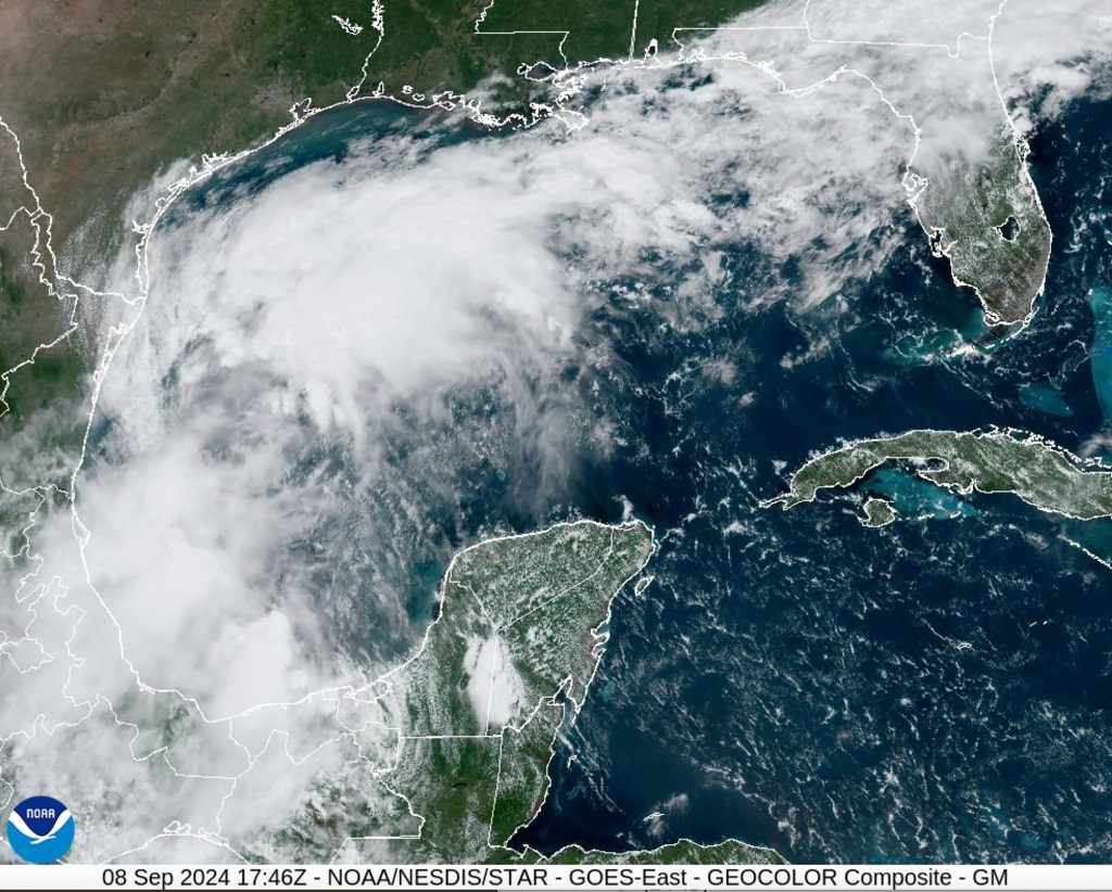 Tropical Storm Francine strengthens off Mexico and is expected to hit Louisiana as a hurricane