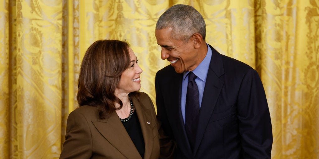 Obama says Harris would make the economy fairer as president — while Trump would help his rich friends