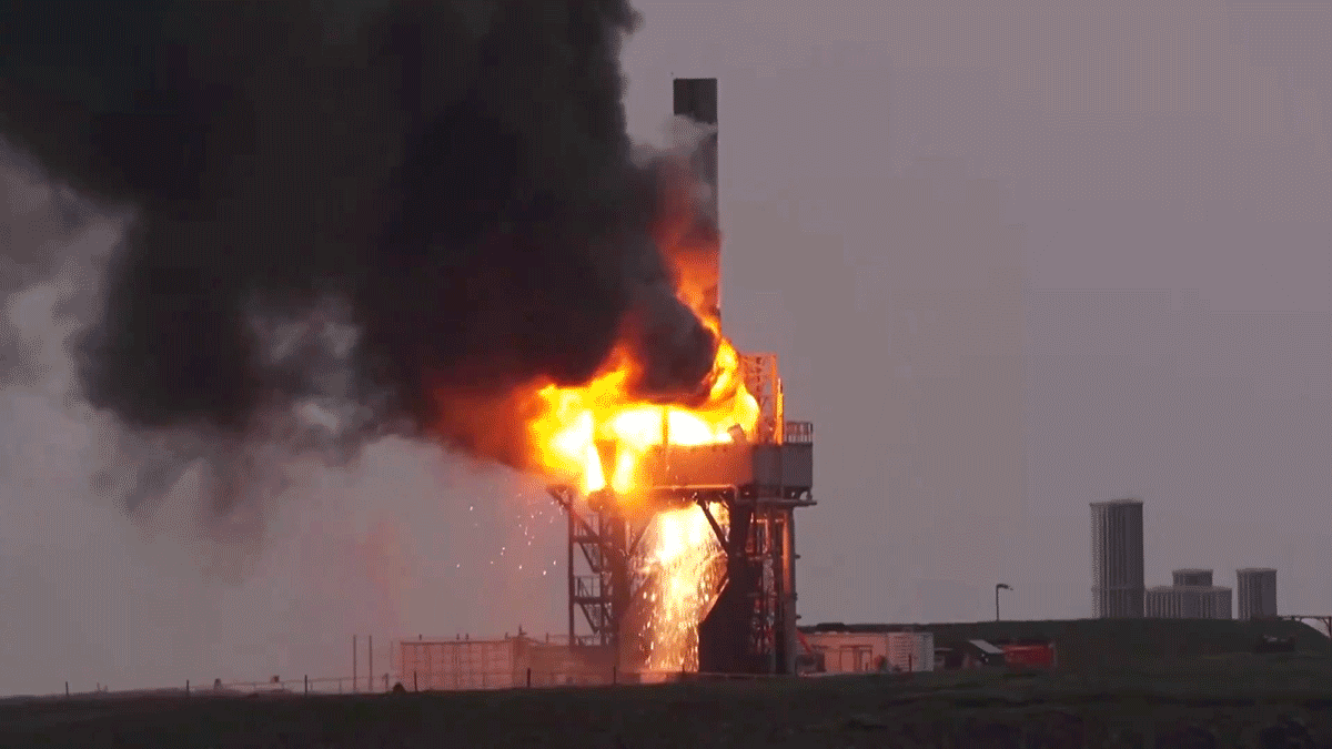 A rocket exploded during a test at the U.K.'s first spaceport