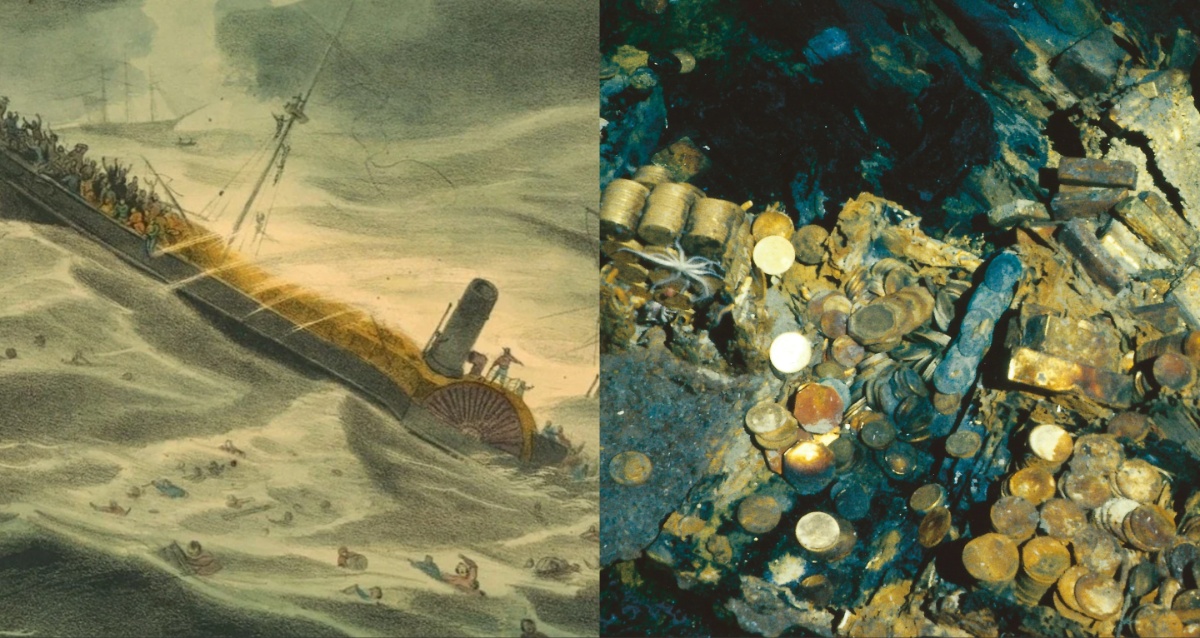 The Hunt For The SS Central America, The Ship That Sank Carrying 15 Tons Of Gold