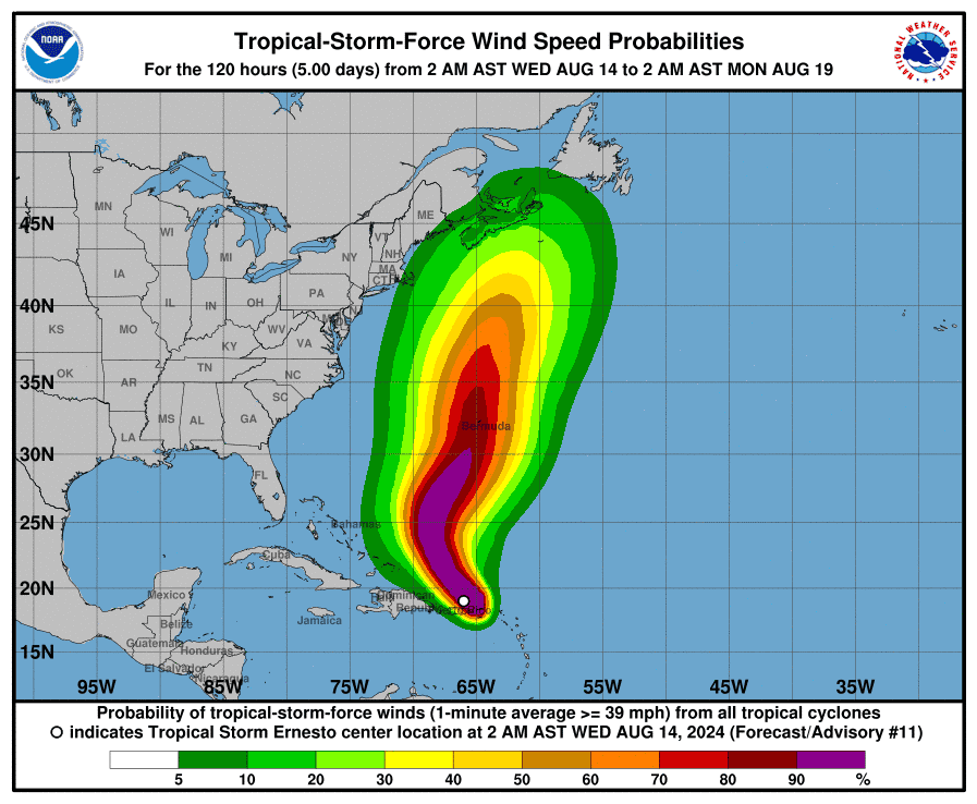 Where is Ernesto? Tropical storm to become major hurricane. Track the storm.