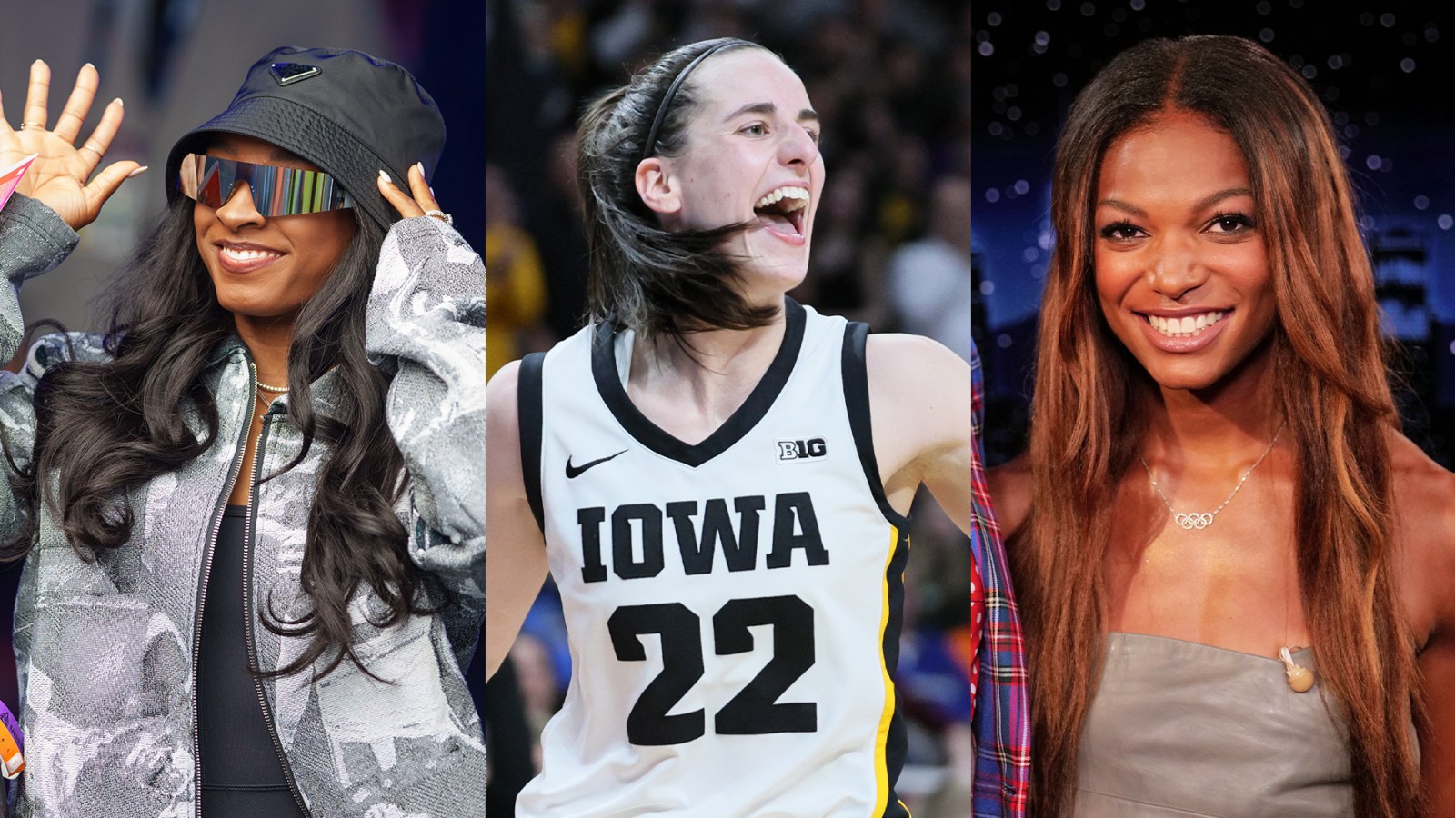 Caitlin Clark and the Indiana Fever Freak Out as They Meet Simone Biles and Gabby Thomas