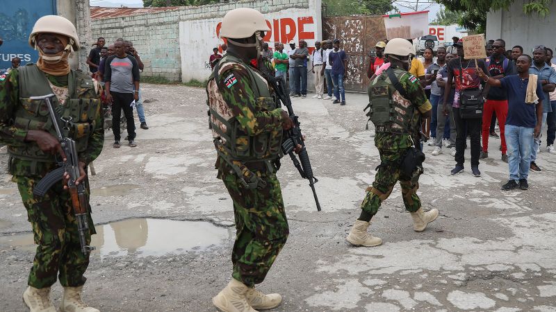 Kenyan police in Haiti haven’t received full promised salary in two months