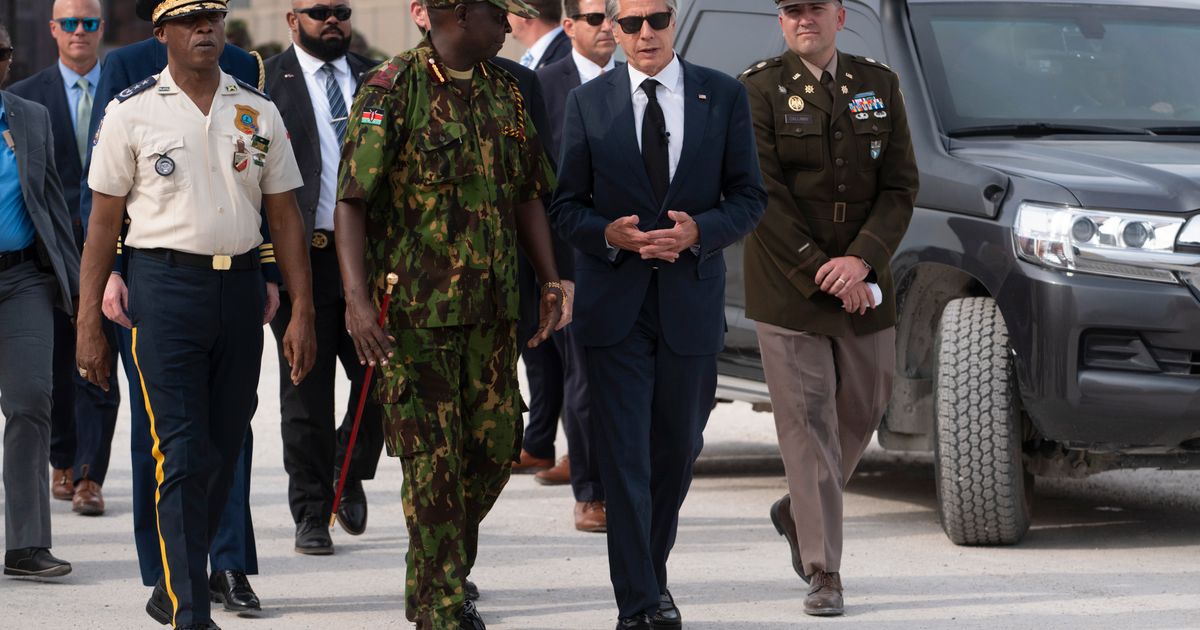 Blinken arrives in Haiti to show U.S. support for fighting gang violence