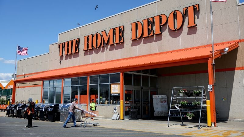 HOME DEPOT issues warning about economy...