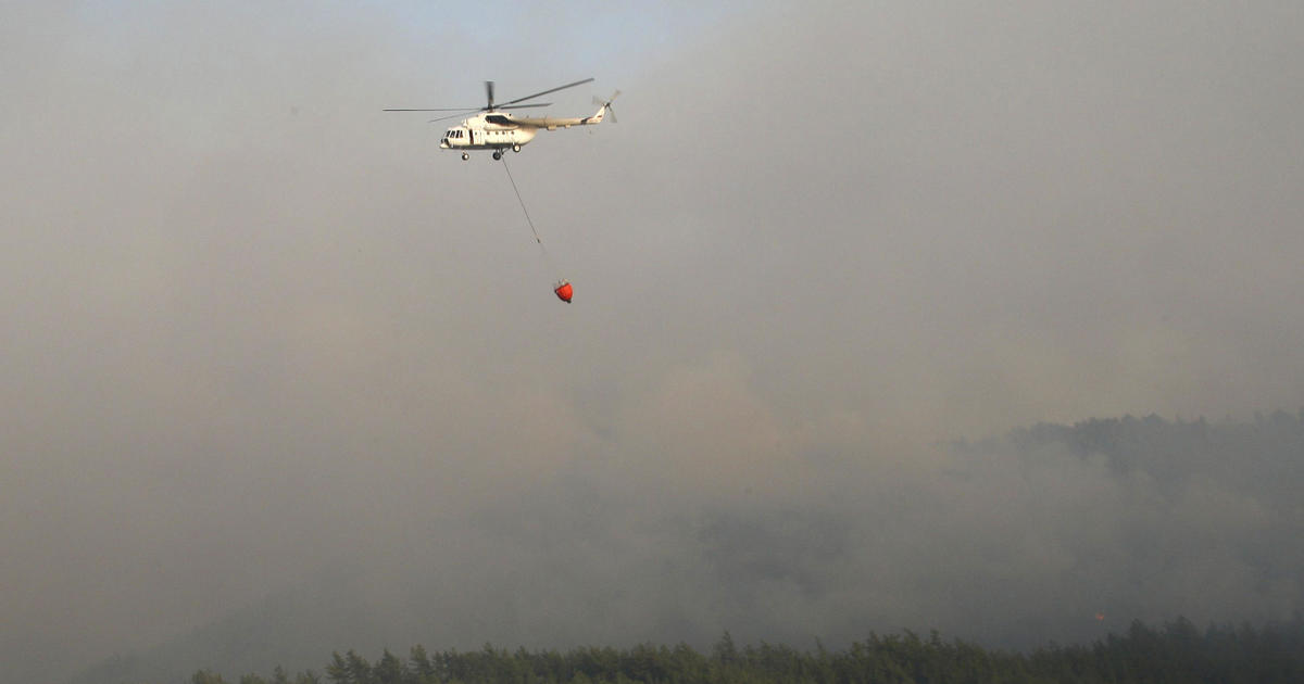 Turkey wildfires raging for a 3rd day, worsened by windy and dry weather