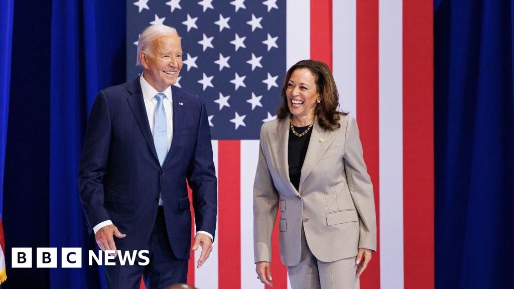 Biden backs Harris at first joint event since shake-up