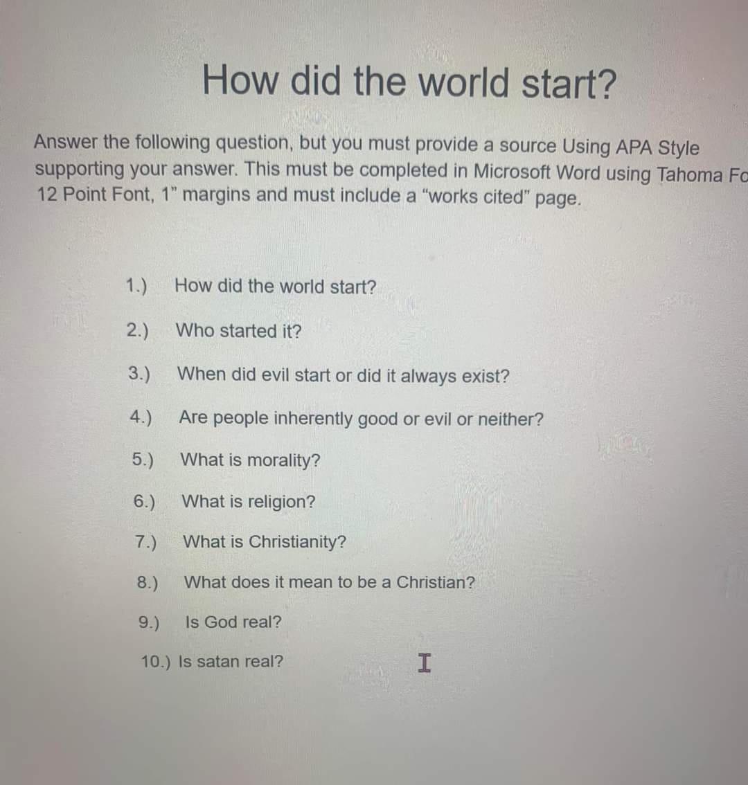 Oklahoma mother says daughter's world history assignment pushes Christianity