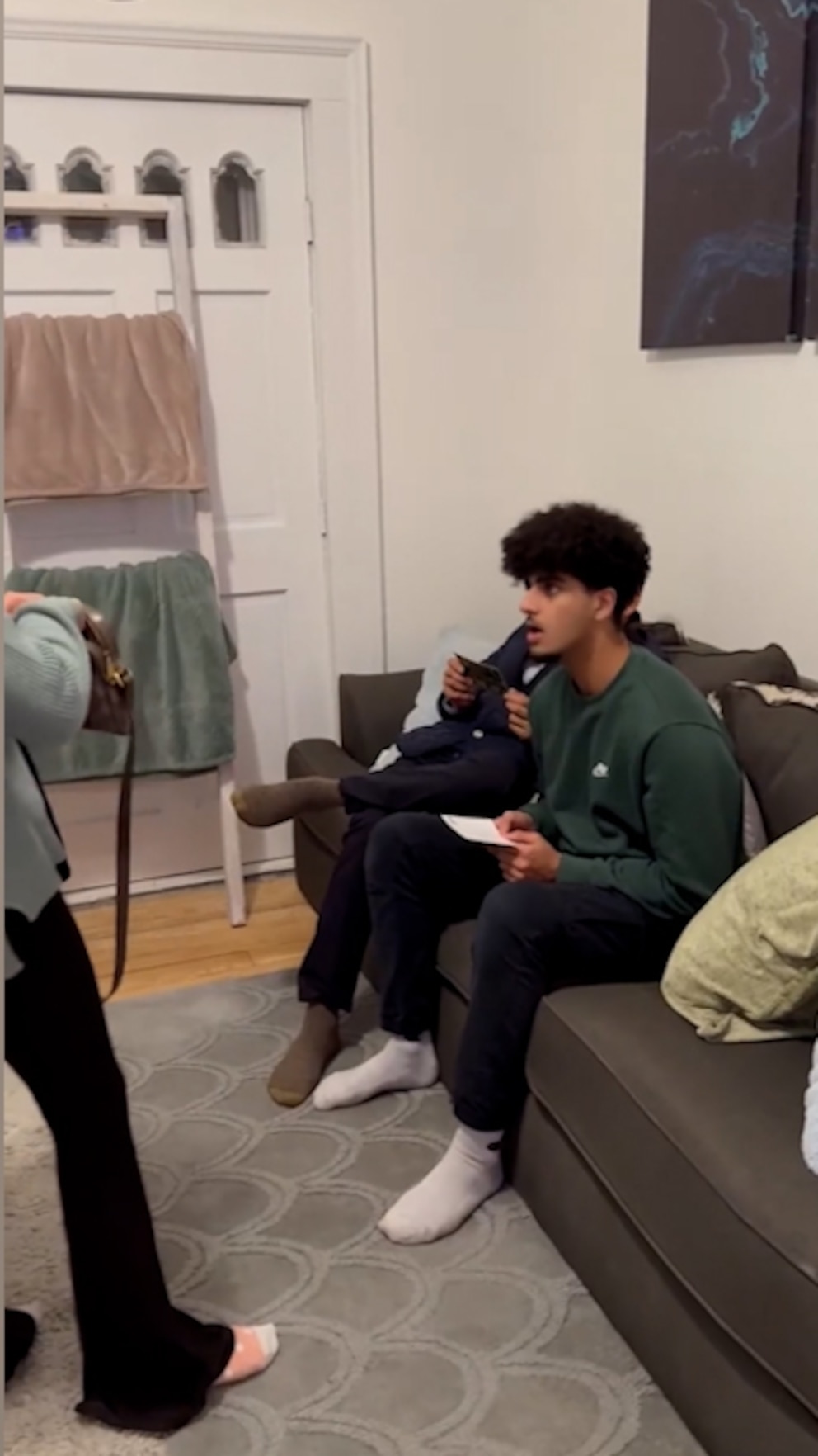 WATCH: Brother has hilarious reaction to sister's pregnancy news