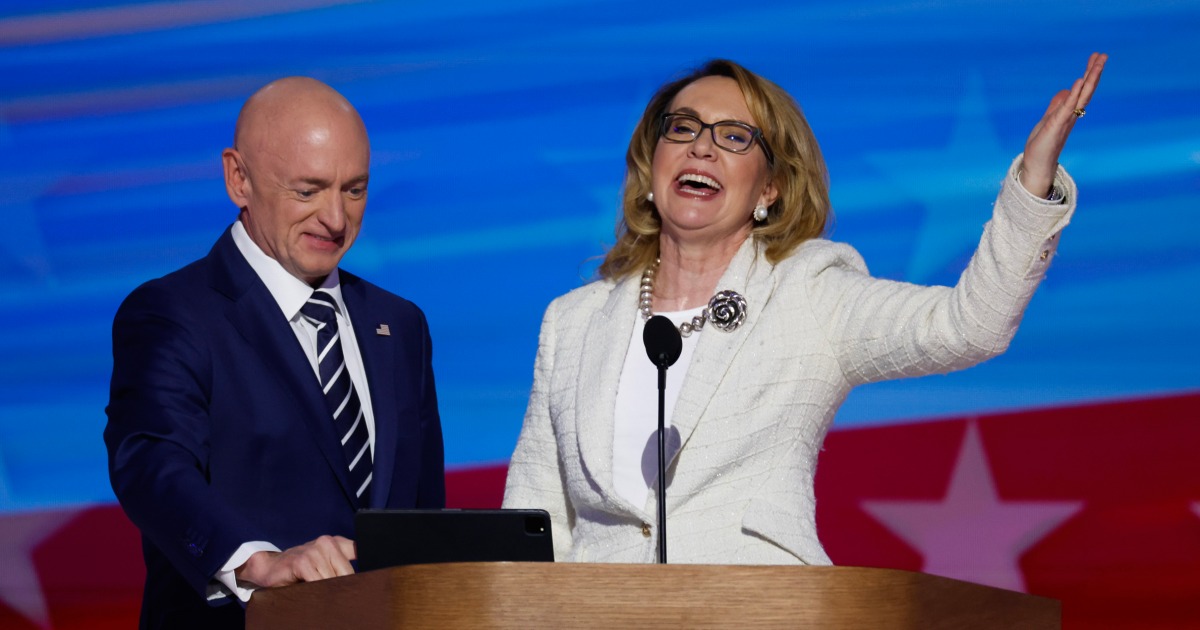 Former Rep. Gabby Giffords, shooting survivor, honors Biden and praises Harris in convention speech