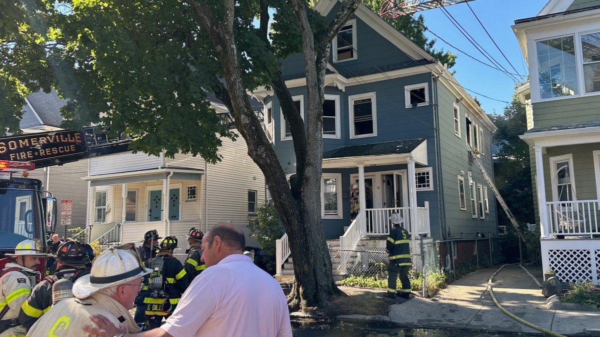 Fire breaks out in Somerville home