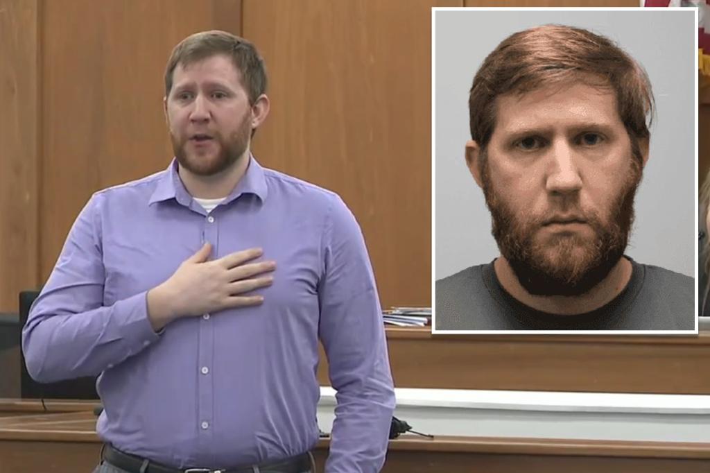 Disgraced Tennessee middle school teacher who filmed students in locker room whimpers in court after hearing victim’s parent’s testimony