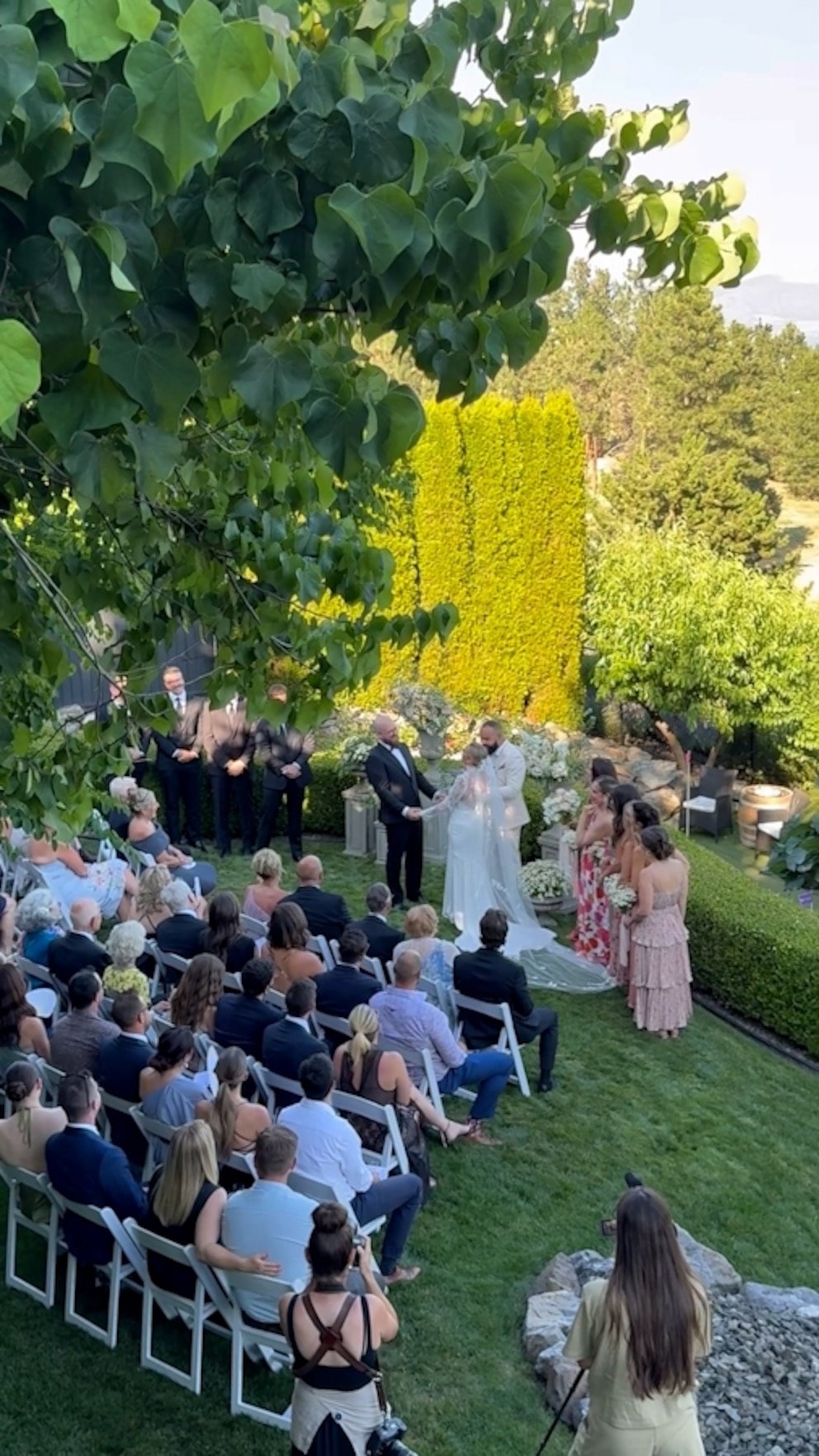 WATCH: Dad spends year turning family home into fairytale venue for daughter's wedding