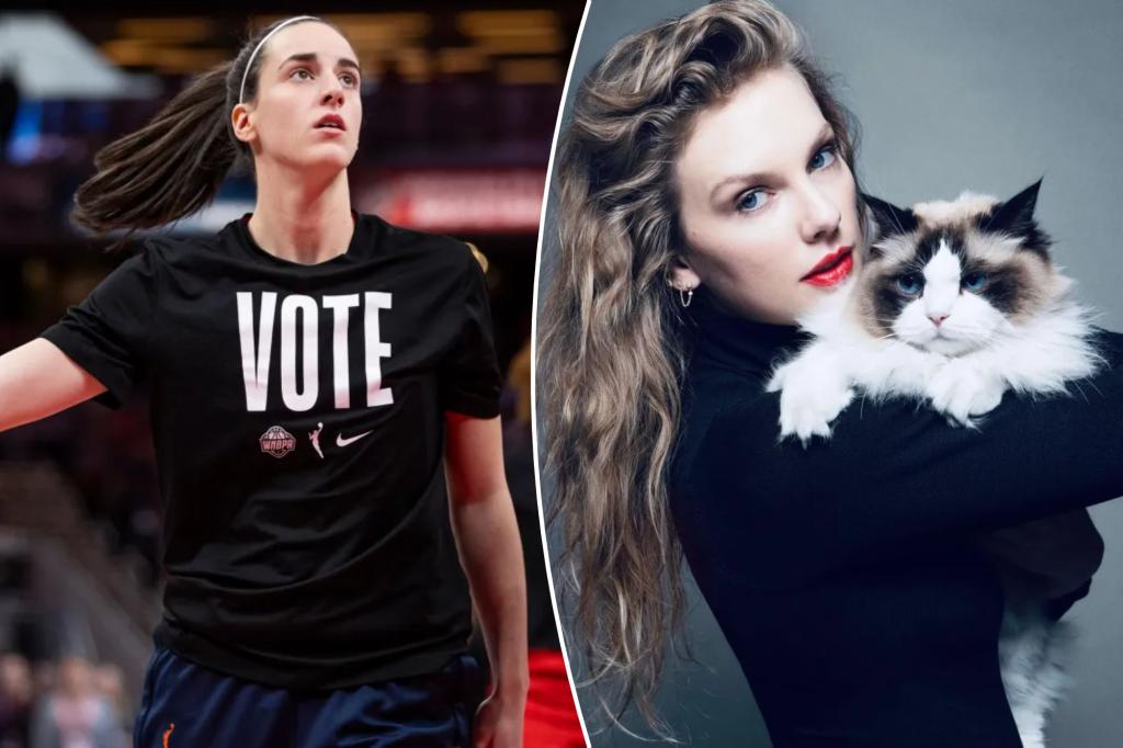 Caitlin Clark likes Taylor Swift's endorsement of Harris for president