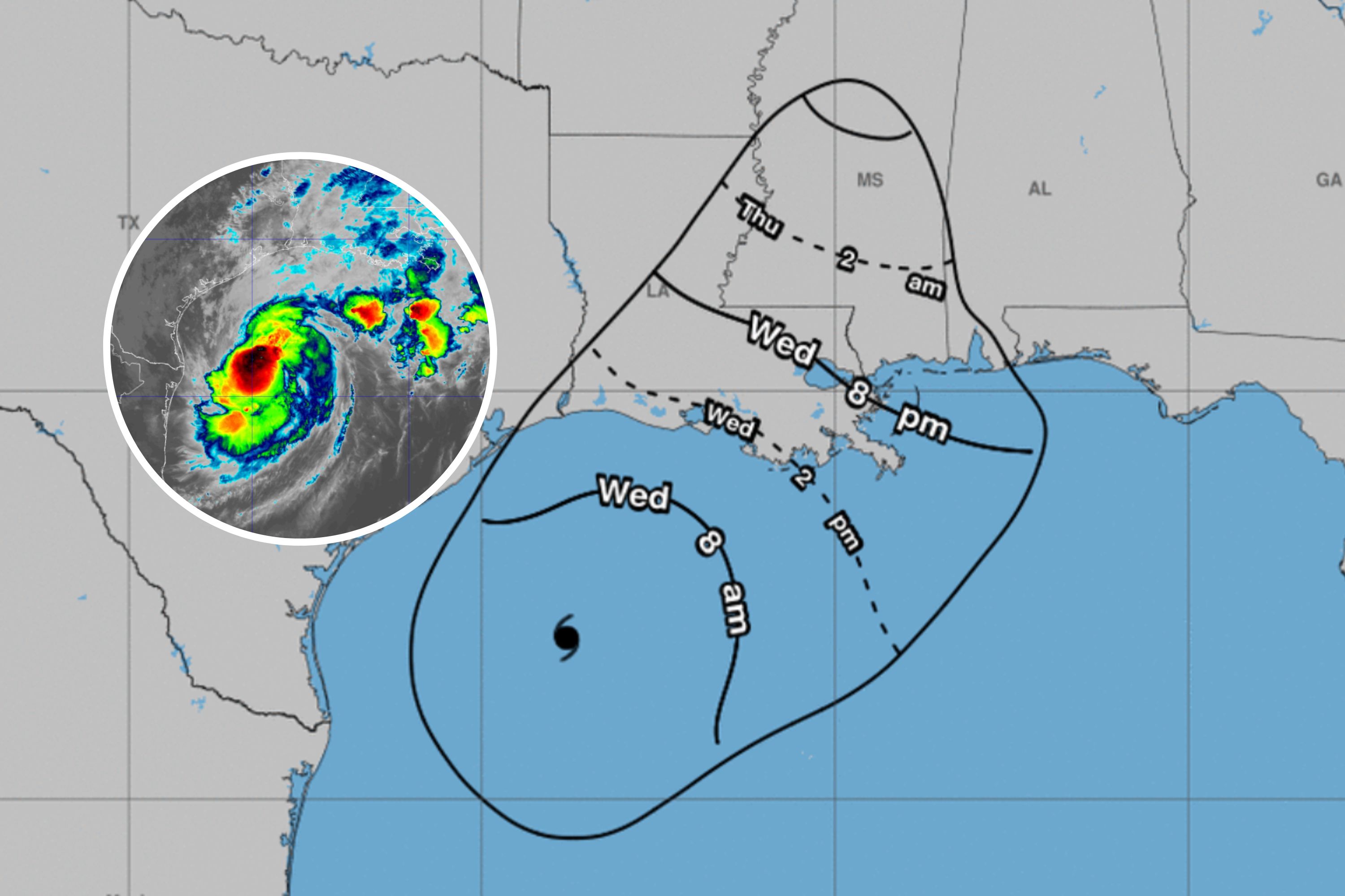 Hurricane Francine: Arrival Map As Areas To Be 'Uninhabitable for Weeks'