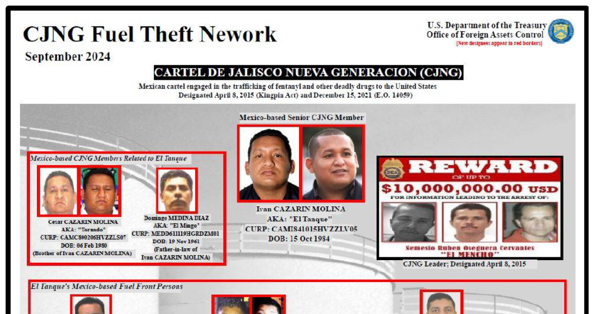 Man dubbed "The Tank" accused by U.S. of leading fuel theft ring for ruthless Mexico cartel