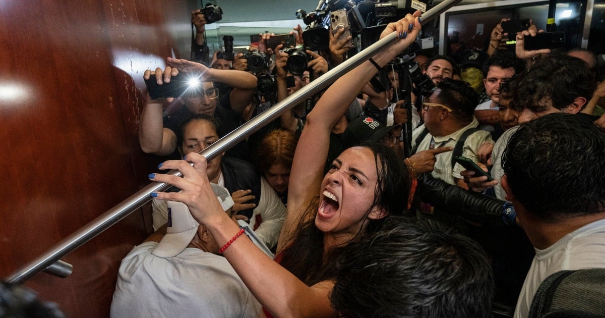 Protesters storm Mexico’s Senate after ruling party wins votes for court overhaul