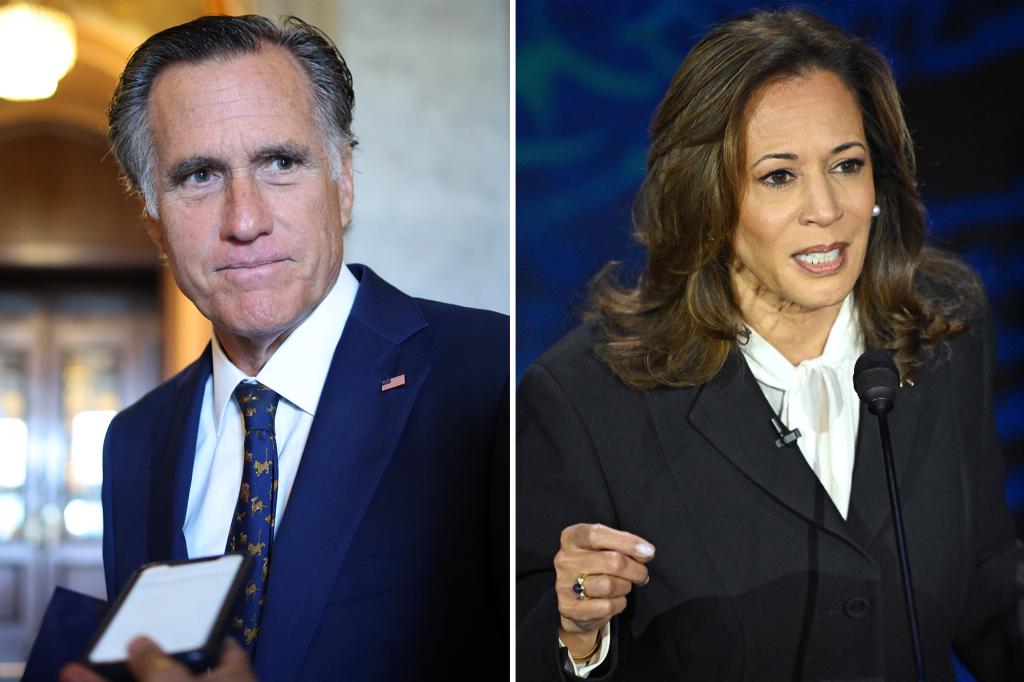 GOP Sen. Mitt Romney praises Kamala Harris’ debate performance