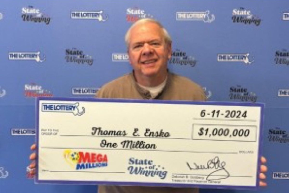 Massachusetts man's lottery numbers hit $1M after trying for 20 years