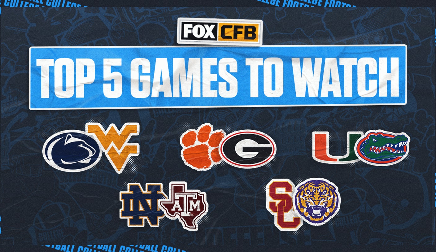 College football Week 1 preview: Top 5 games to kick off a loaded weekend