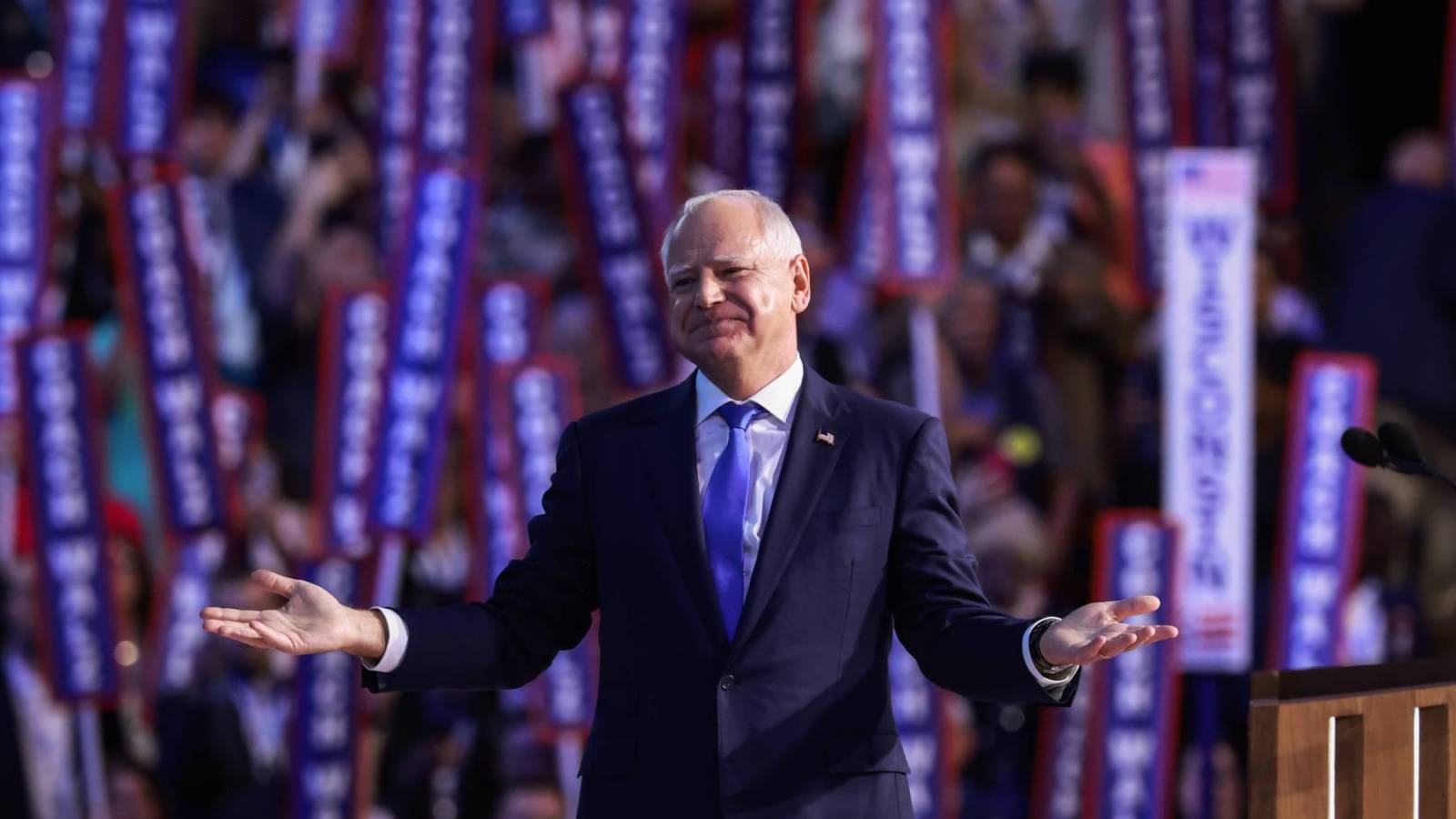 Tim Walz Rocks DNC, Torches GOP in Emotional Acceptance Speech