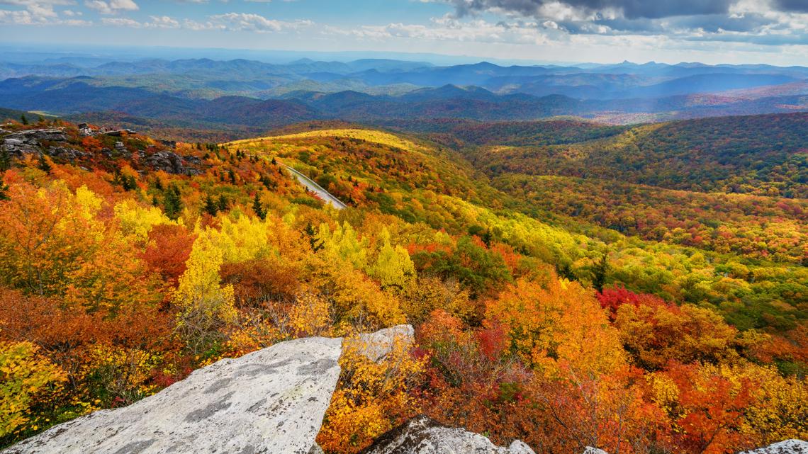 When fall foliage will be at peak color in North Carolina in 2024