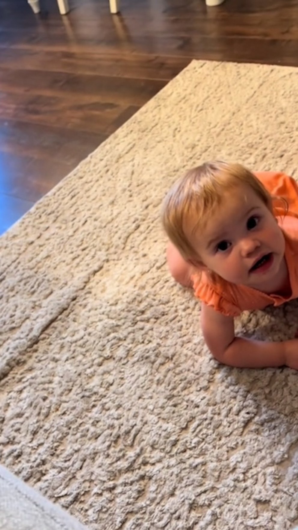 WATCH: Toddler has hilarious reaction to dad telling her it's bath time