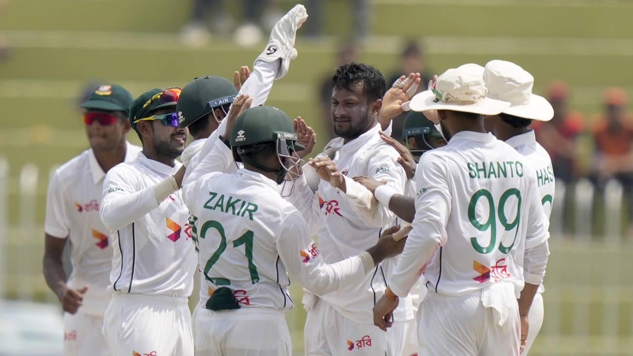 Shakib picks up fine and demerit point for throwing ball at Rizwan