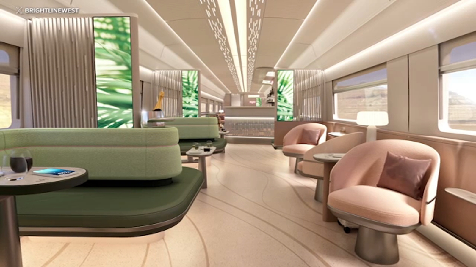 High-speed rail between SoCal and Las Vegas to feature luxurious new 'party car'