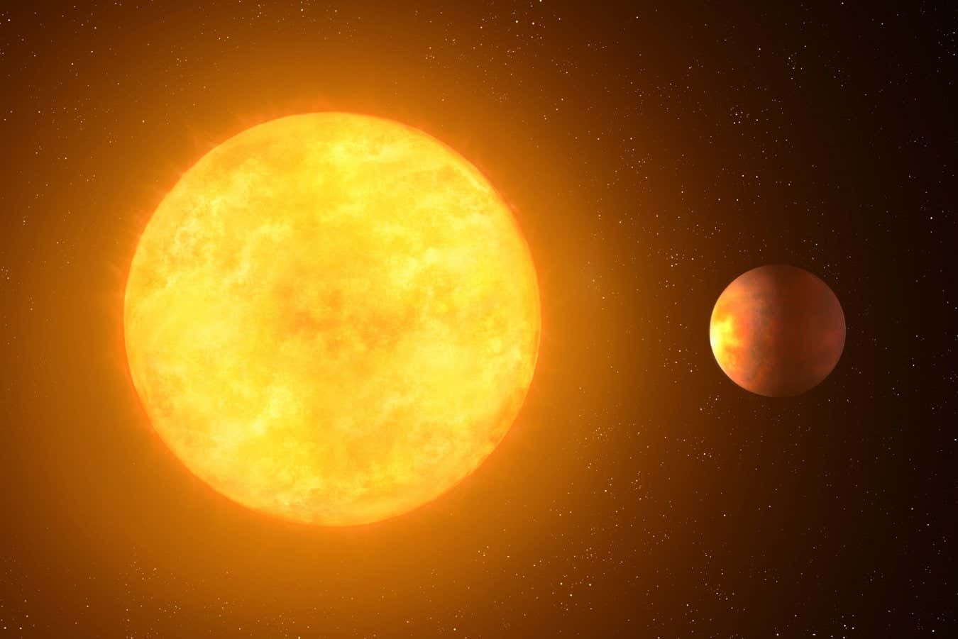 Hellish conditions have warped an Earth-like planet into an egg