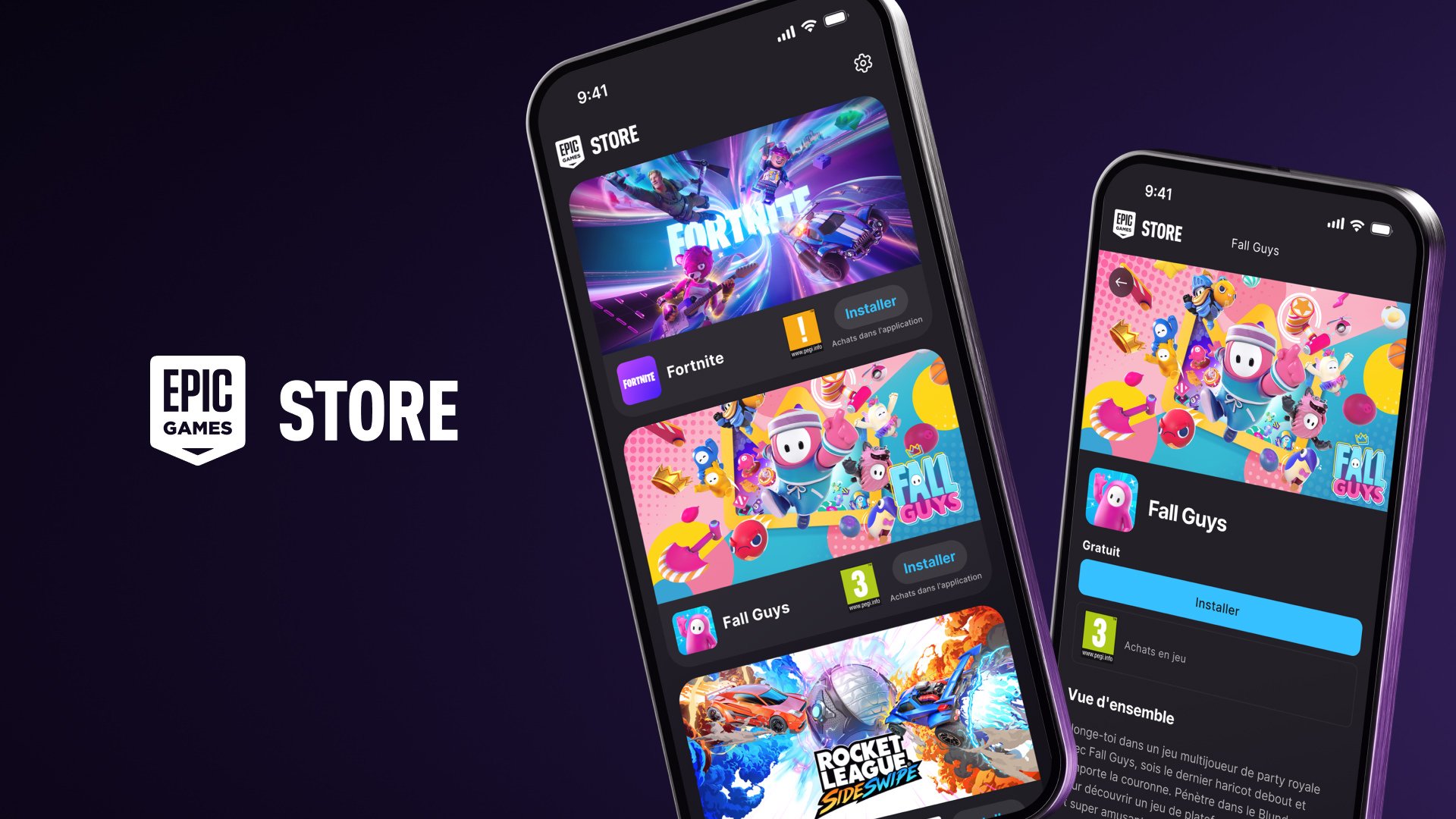 L’Epic Game Store se lance sur iOS et Android avec Fortnite, Fall Guys et Rocket League