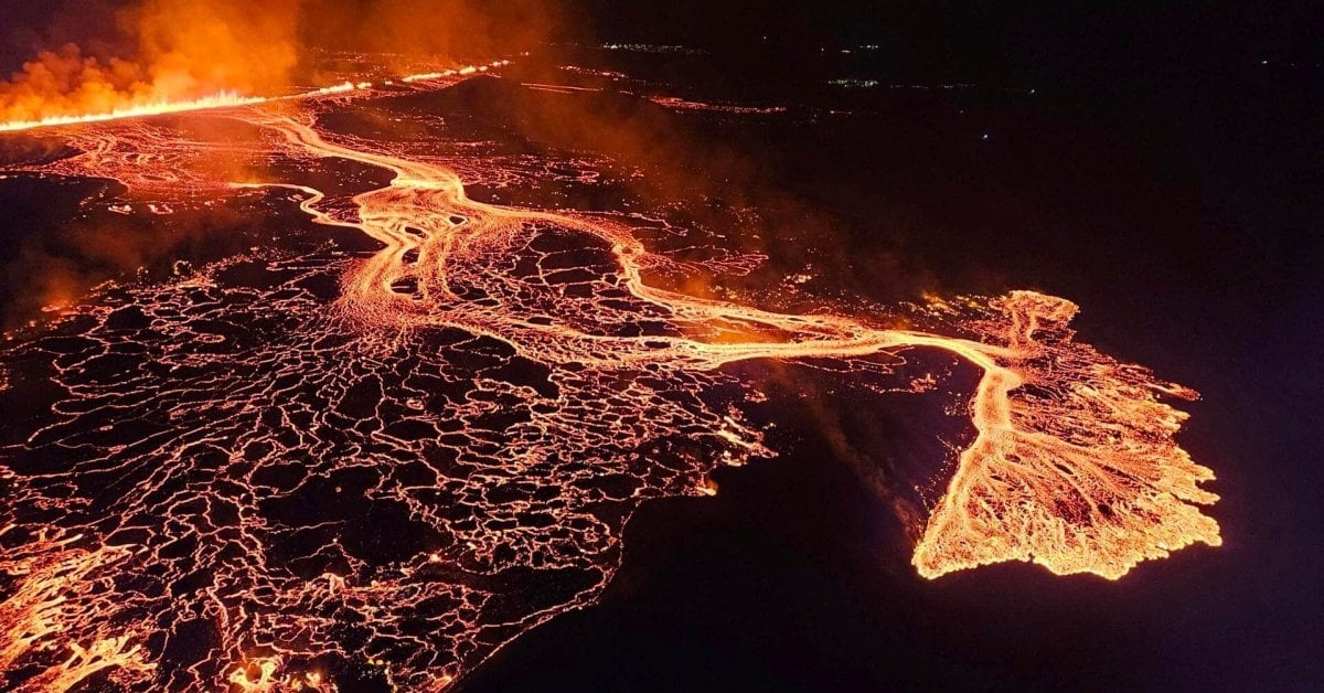 An Iceland Volcano Erupts Again But Spares the Nearby Town of Grindavik For Now