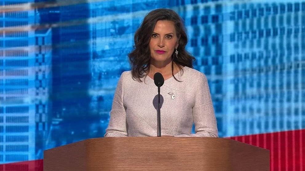 WATCH: Gretchen Whitmer calls Harris a ‘total bad---’ during full DNC speech