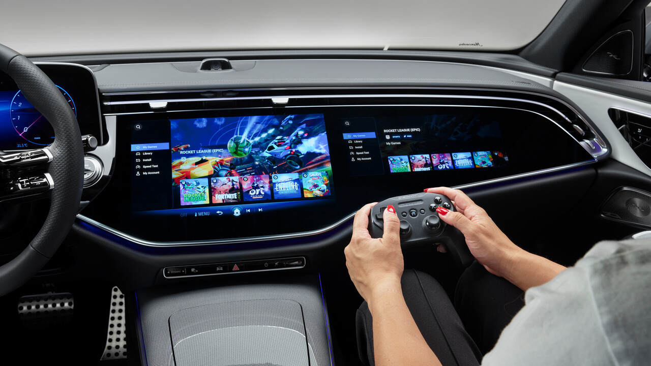 Fortnite im E450: Mercedes-Benz bringt 1.000 Spiele via Cloud-Gaming ins Auto