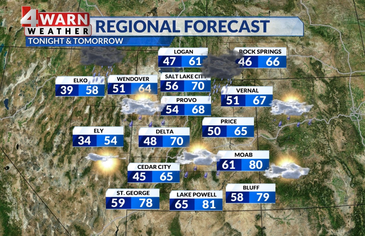 Temperatures plummet as fall-like storm moves into Utah