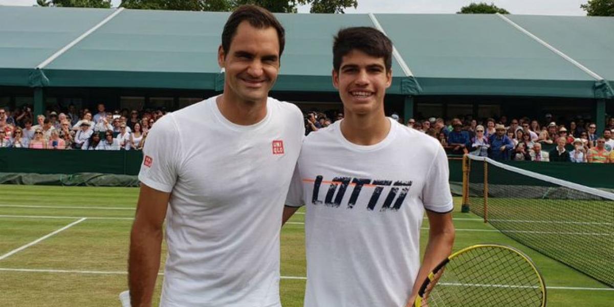 Federer desvela el motivo por el que rechazó jugar con Alcaraz en Wimbledon