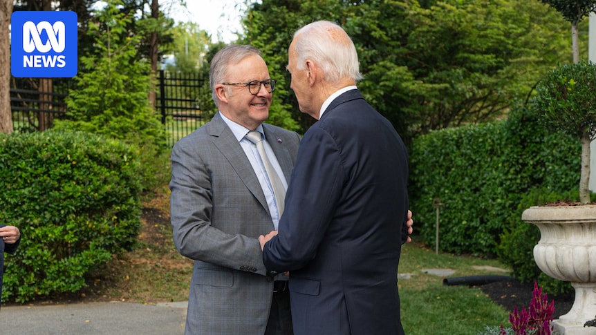 Albanese visits Biden's home ahead of Quad talks on 'aggressive' actions from China