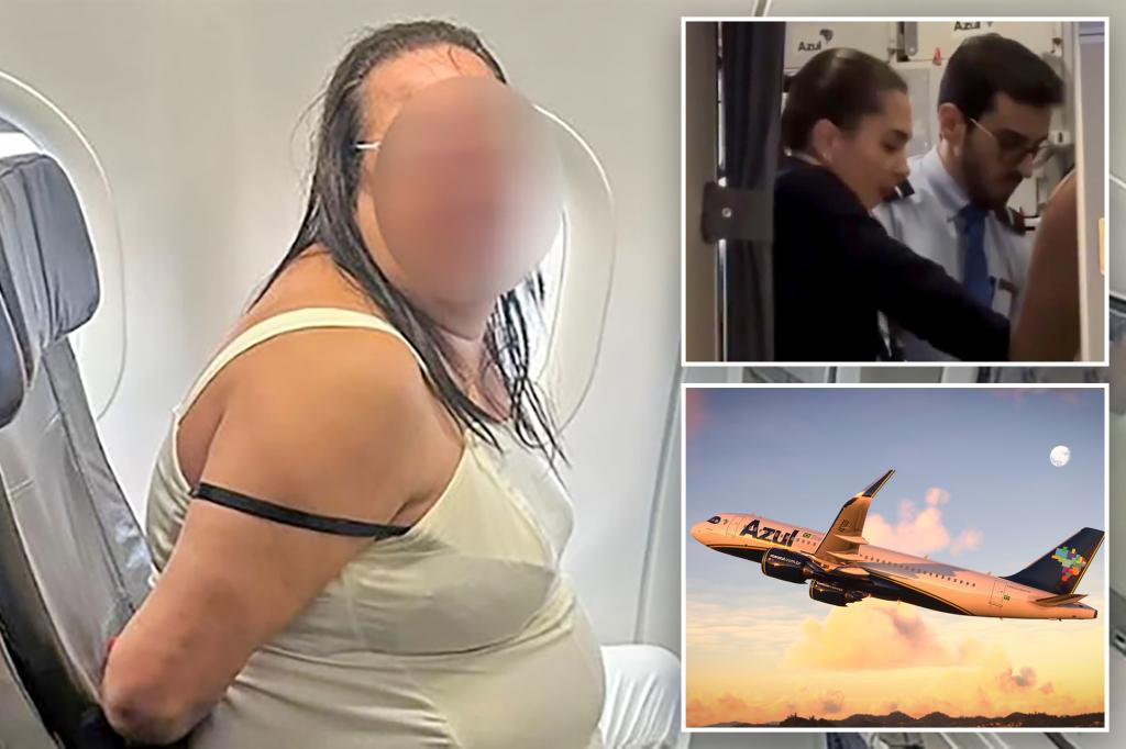 Drunk passenger on Brazil flight cuffed after screaming plane was on fire and doomed to crash