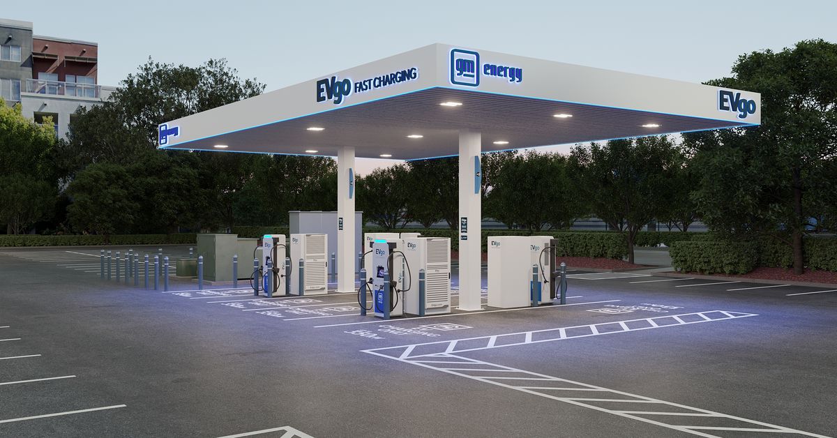 GM and EVgo plan more ‘flagship’ EV charging locations that look like gas stations