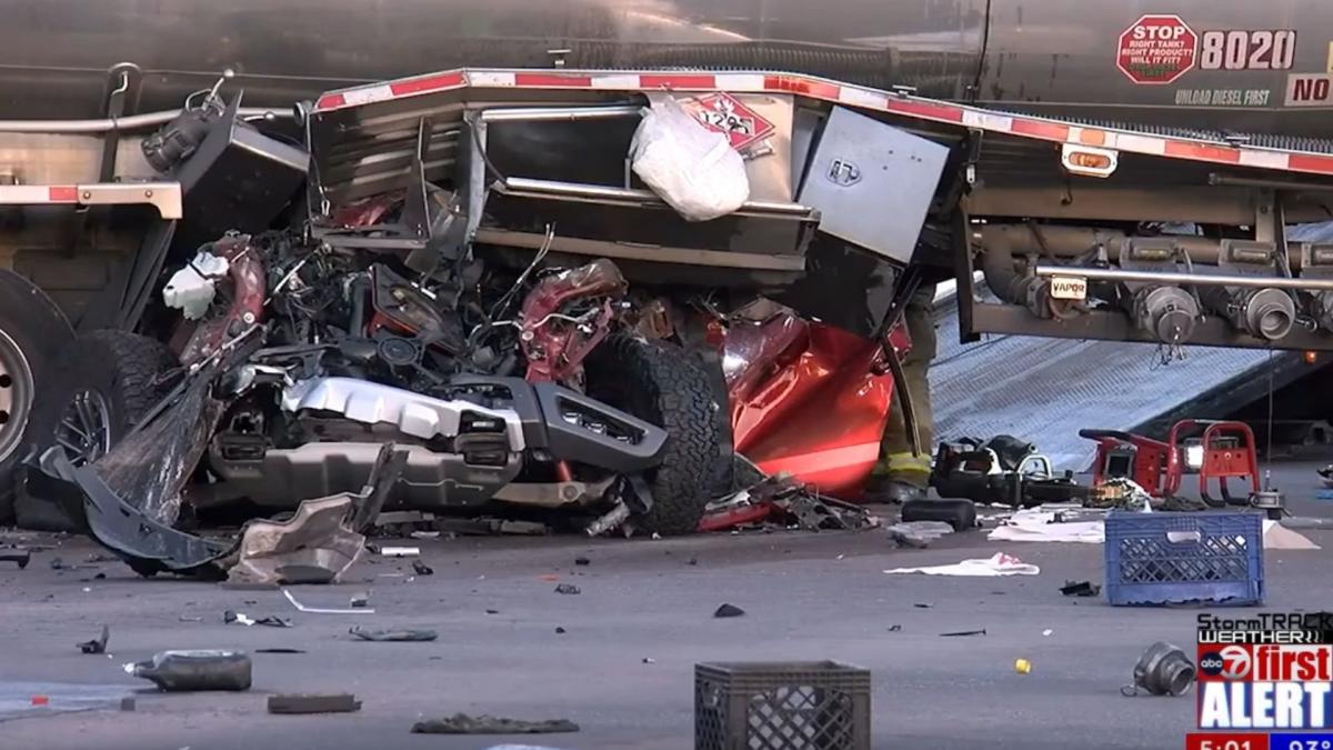 Texas Man Plows His Ford Raptor Into A Tanker Truck