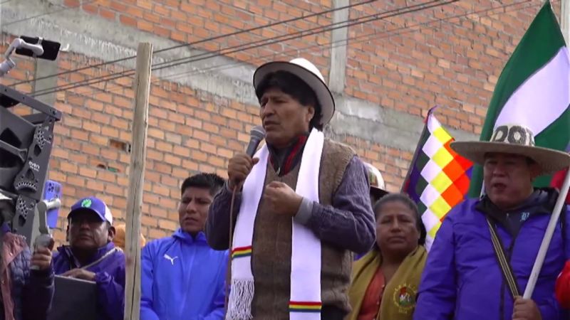 Expresidente Evo Morales encabeza movilización hacia La Paz contra el gobierno de Luis Arce